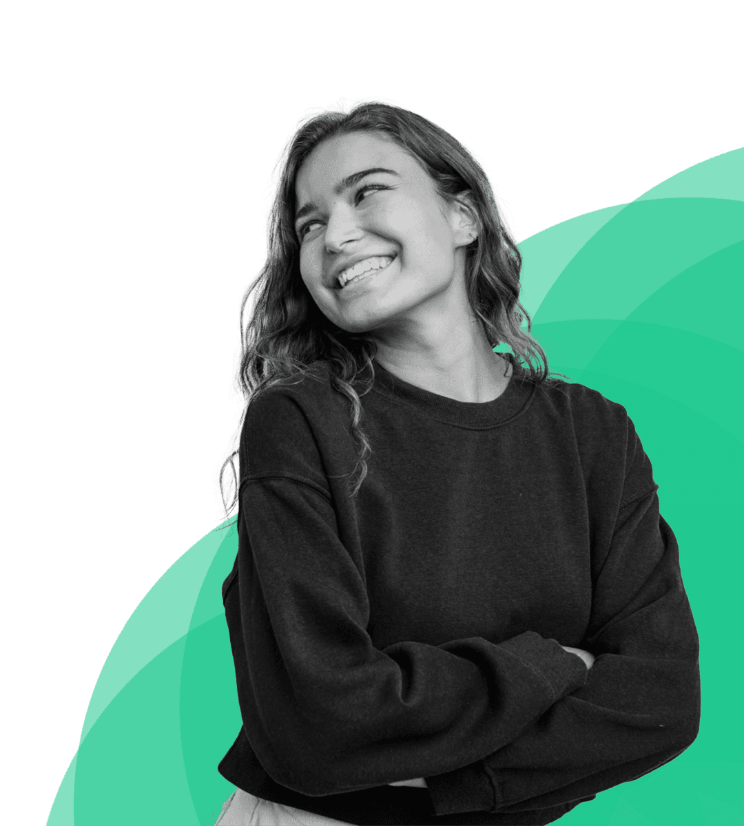 Empreendedora sorrindo — Valorei Business